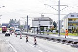 Bauarbeiten am neuen WSB-Bahnhof Oberkulm