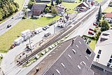 Bauarbeiten am neuen WSB-Bahnhof Oberkulm