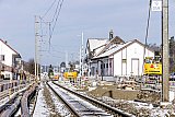 Bauarbeiten am neuen WSB-Bahnhof Oberkulm